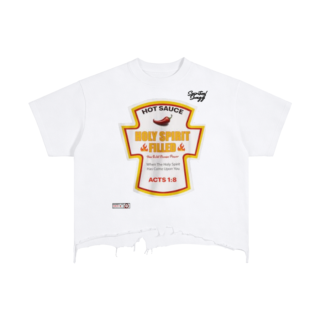 Holy Spirit Vintage Wash Boxy Distressed Hem T-Shirt