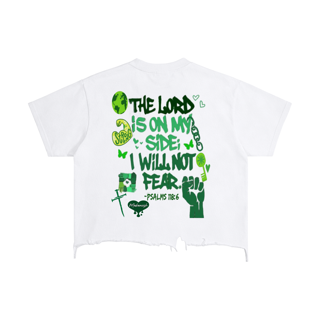 FEAR Vintage Wash Boxy Distressed Hem T-Shirt