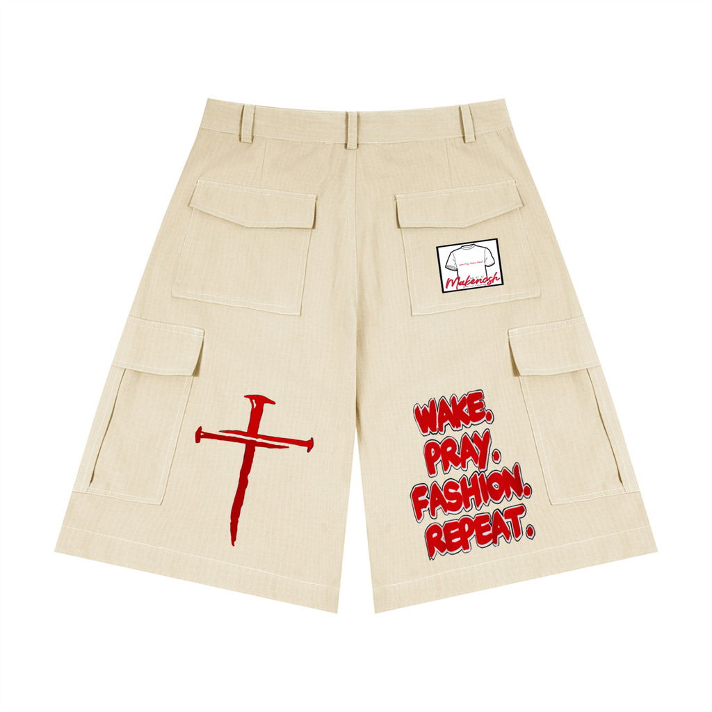 WPFR Unisex Woven Cargo Shorts