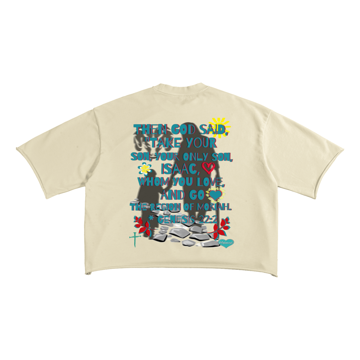 Abraham & Isaac Terry Raw Edge T-Shirt