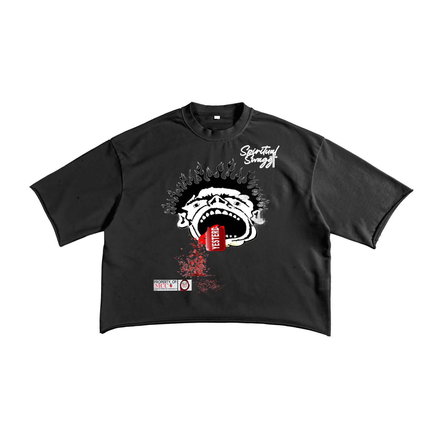 Eat Yesterday French Terry Raw Edge T-Shirt