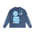 Think Acid Wash Oversize Long Sleeve T-Shirt