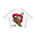 Shhh! Unisex Heavyweight Boxy Piping T-Shirt