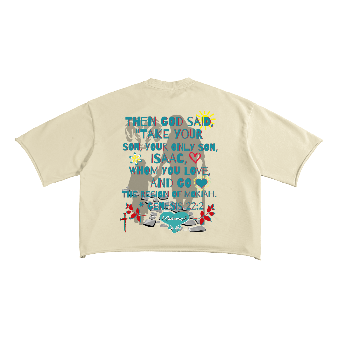 Abraham & Isaac Terry Raw Edge T-Shirt