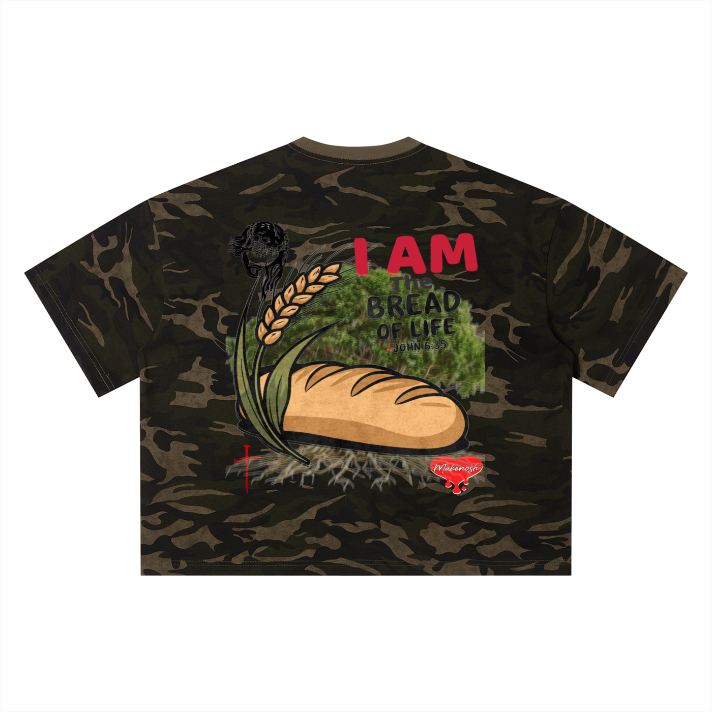 Stop Wonderin Unisex Camo Boxy T-Shirt