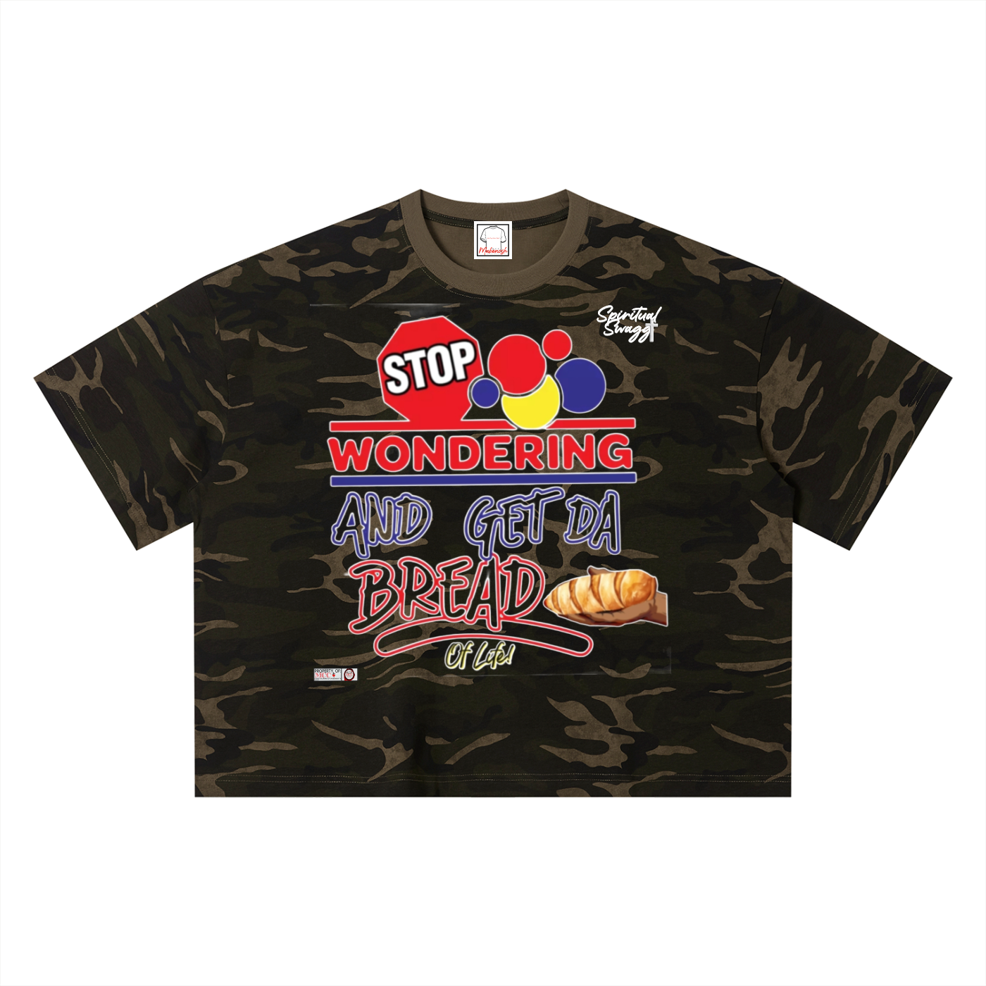 Stop Wonderin Unisex Camo Boxy T-Shirt