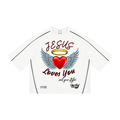 Jesus Loves You Unisex Heavyweight Boxy Piping T-Shirt