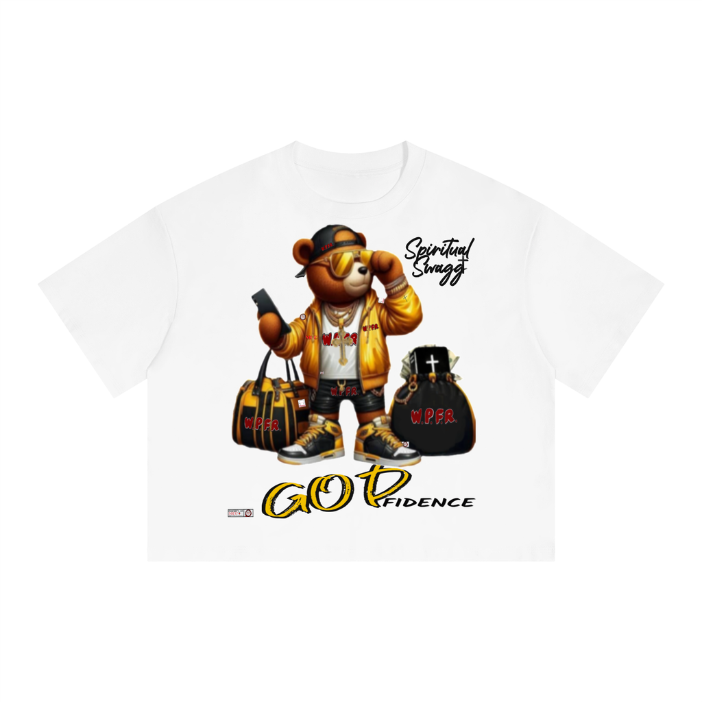 GOD Provides  Boxy Drop Shoulder Crop T-Shirt