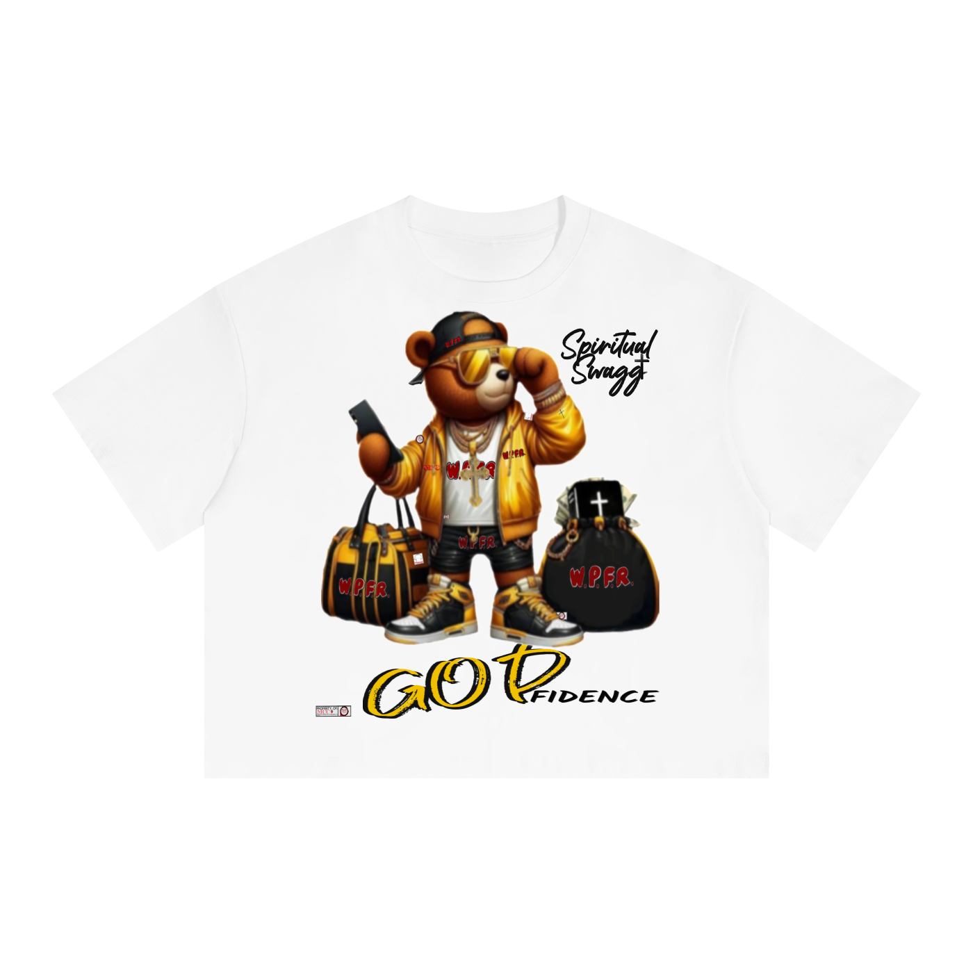 GOD Provides  Boxy Drop Shoulder Crop T-Shirt