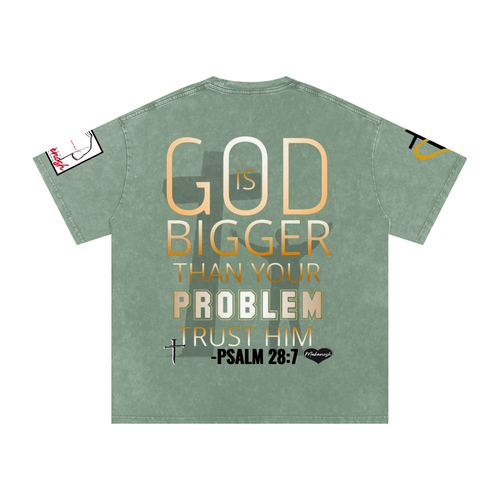 7 Days Snow Washed Oversized Cotton T-Shirt