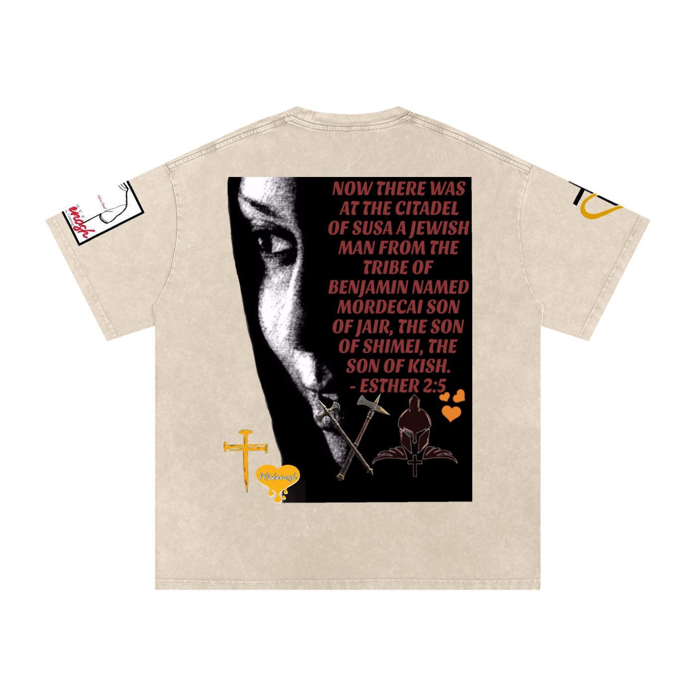 Instant Word II Snow Washed Oversized Cotton T-Shirt