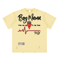Boy Mama Hand-frayed Reversible T-shirt