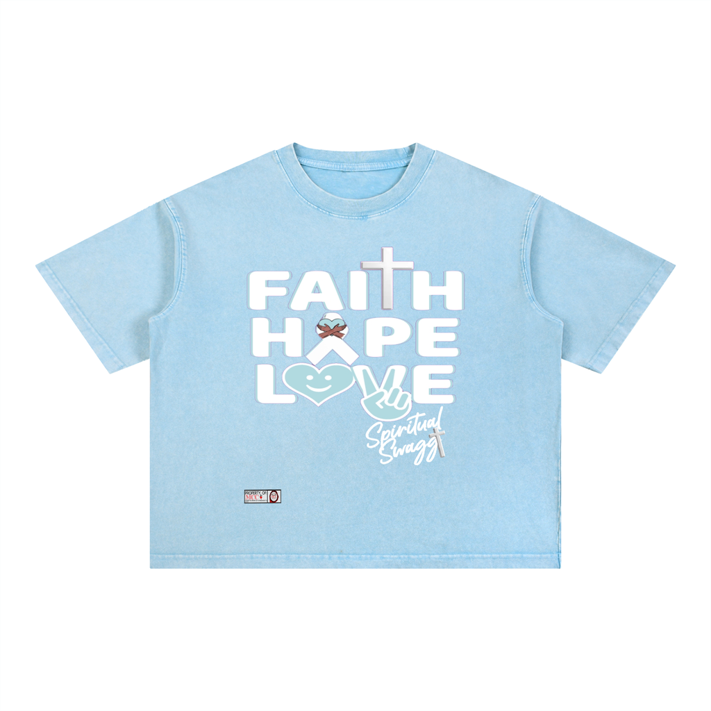 FHL Mineral Wash Boxy Cotton T-Shirt