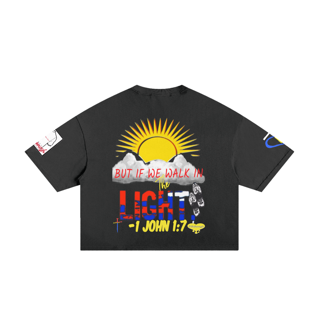 Blood of Jesus Classic Frayed Boxy Tee