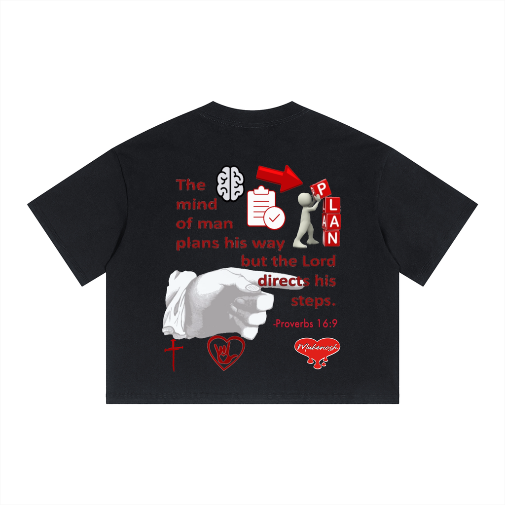 Trust HIS Process Unisex Boxy Drop Shoulder Crop T-Shirt