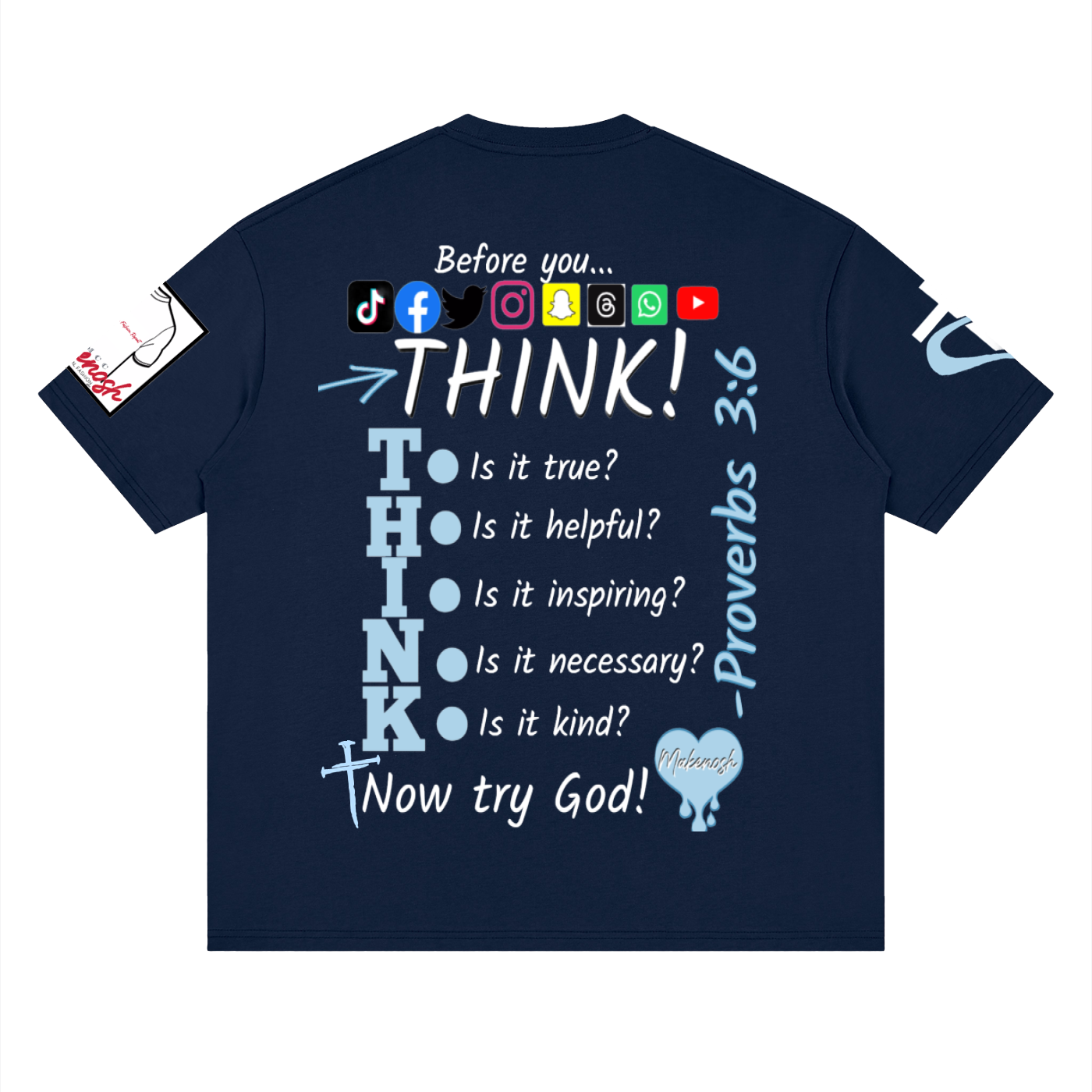 Think Streetwear Loose Drop Shoulder T-Shirt