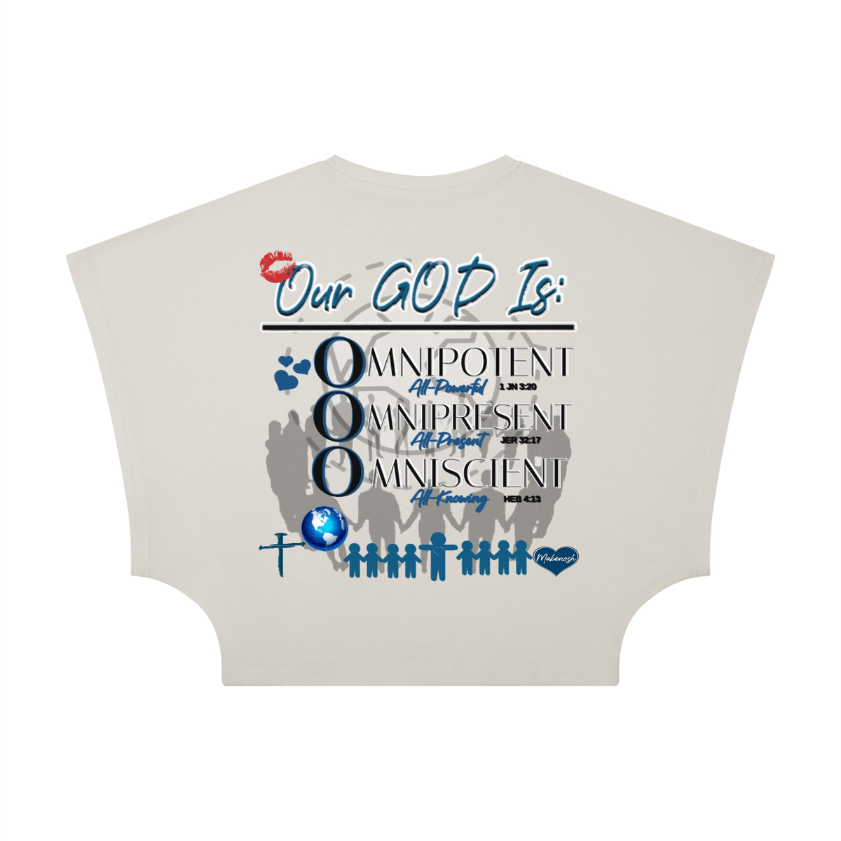 Accredited Savior Womens Cropped Dolman T-Shirt