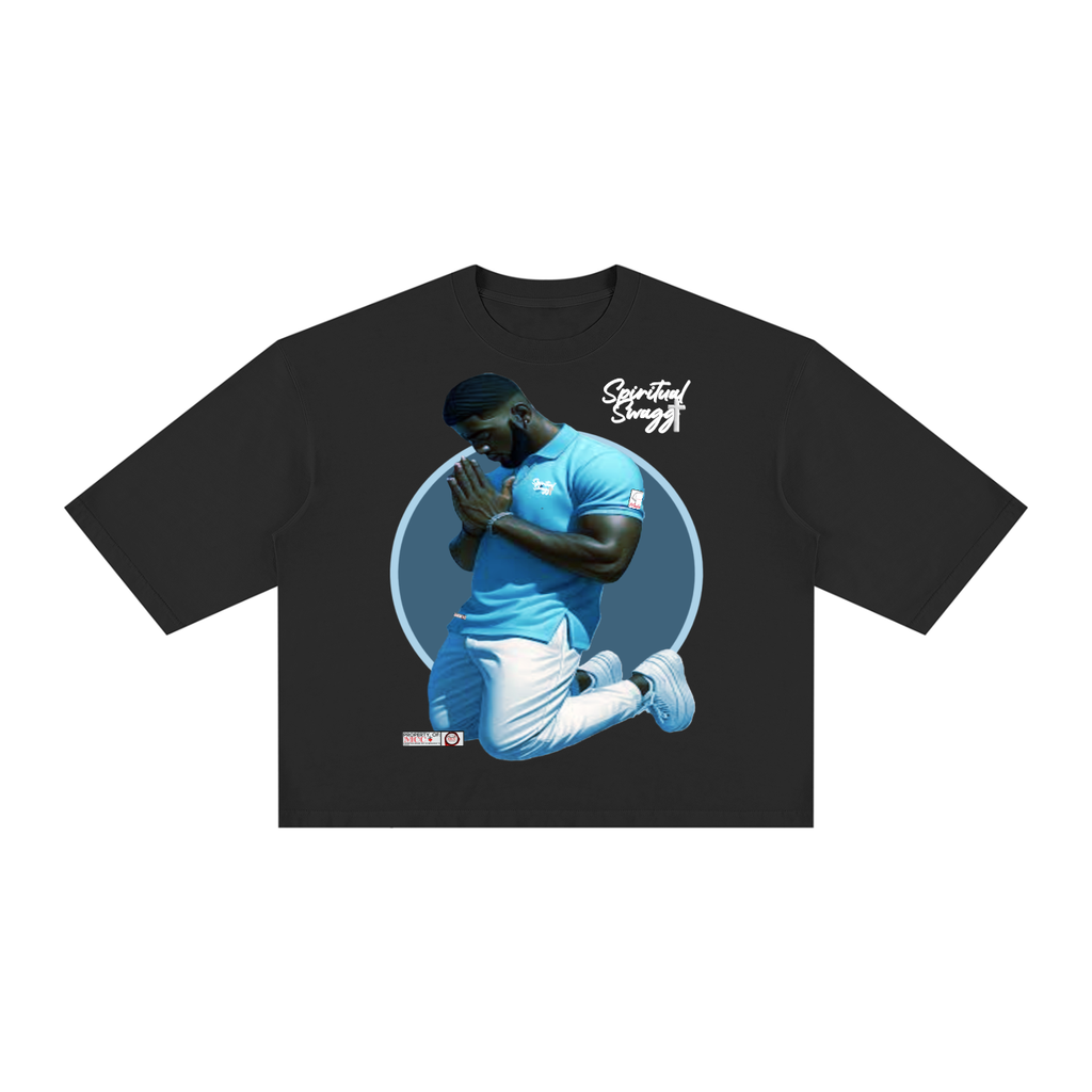 A Kneeling Man BLACK Boxy Tee