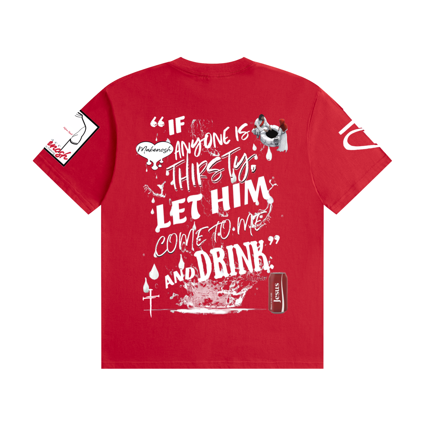 Jesus Christ Cola Unisex Seamless Cotton T-Shirt