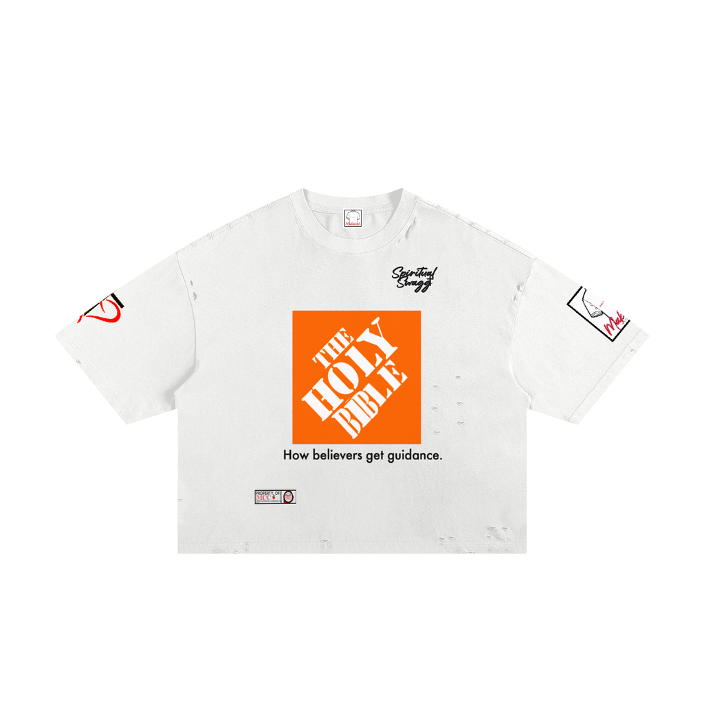 The Holy Bible Classic Frayed Boxy Tee