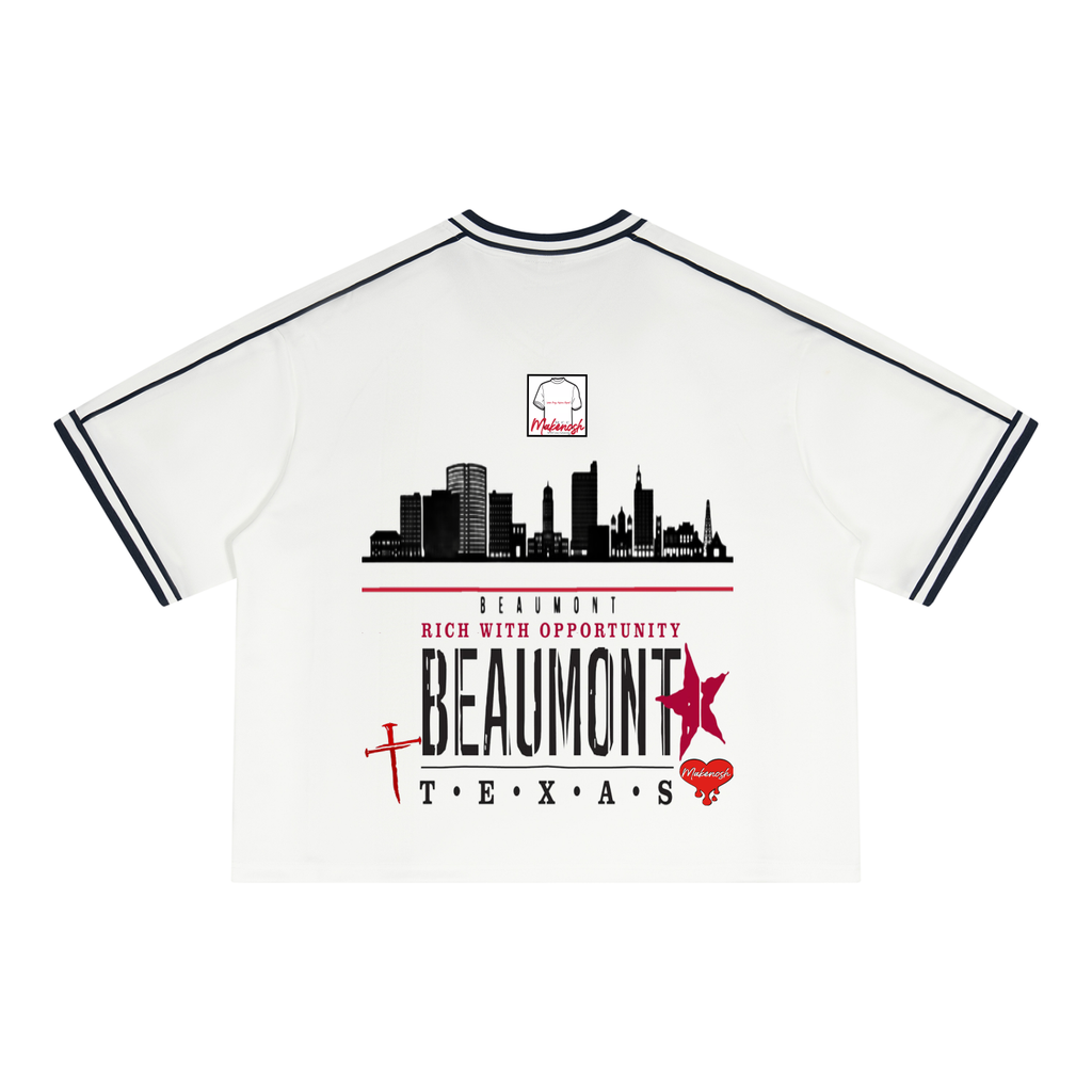 Beaumont Unisex Boxy V-Neck Soccer Jersey