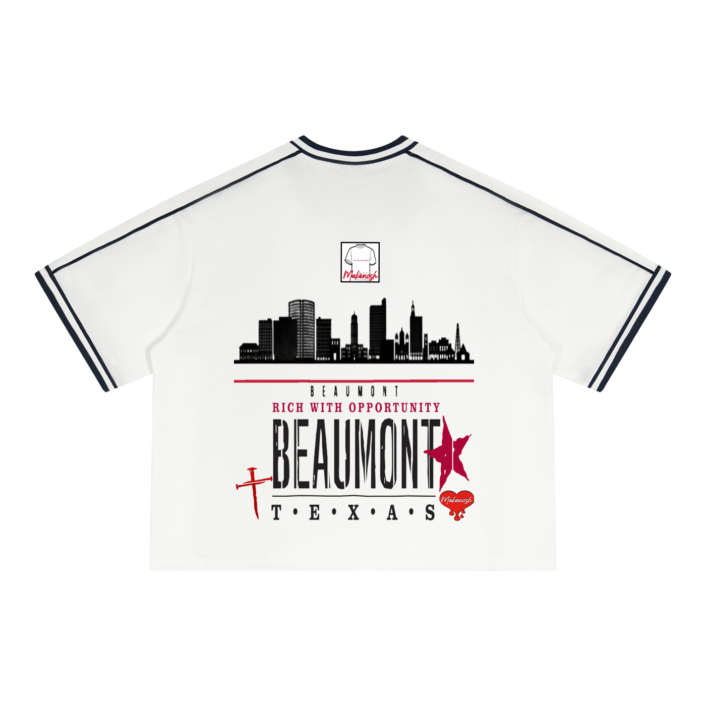 Beaumont Unisex Boxy V-Neck Soccer Jersey