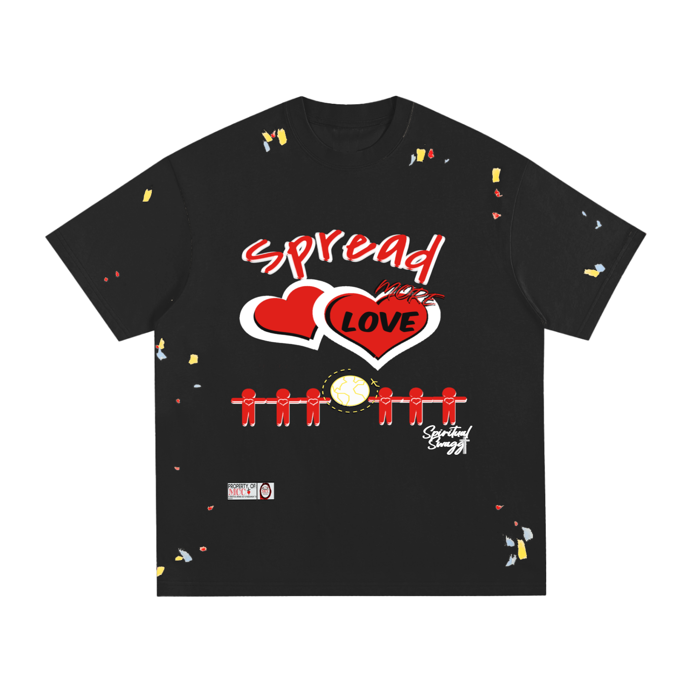Spread Love Paint Splatter T-Shirt