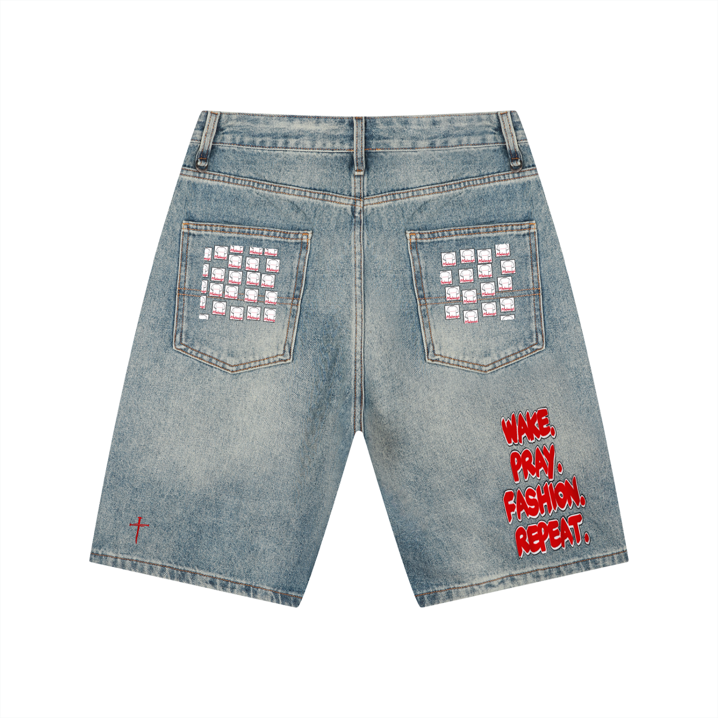 Logos Men's Vintage Wash Denim Shorts
