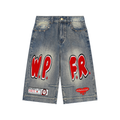 WPFR Vintage Wash Baggy Denim Shorts