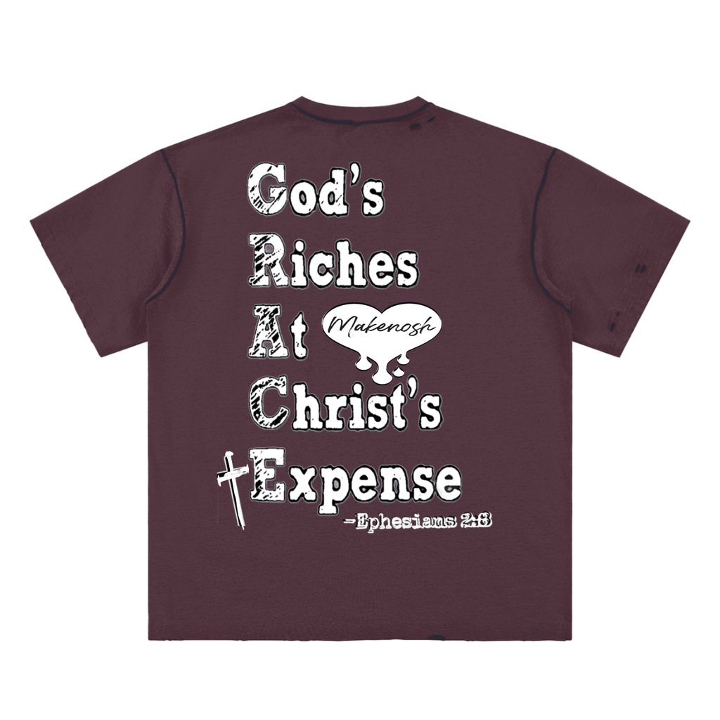 Grace Hand-frayed Reversible T-shirt