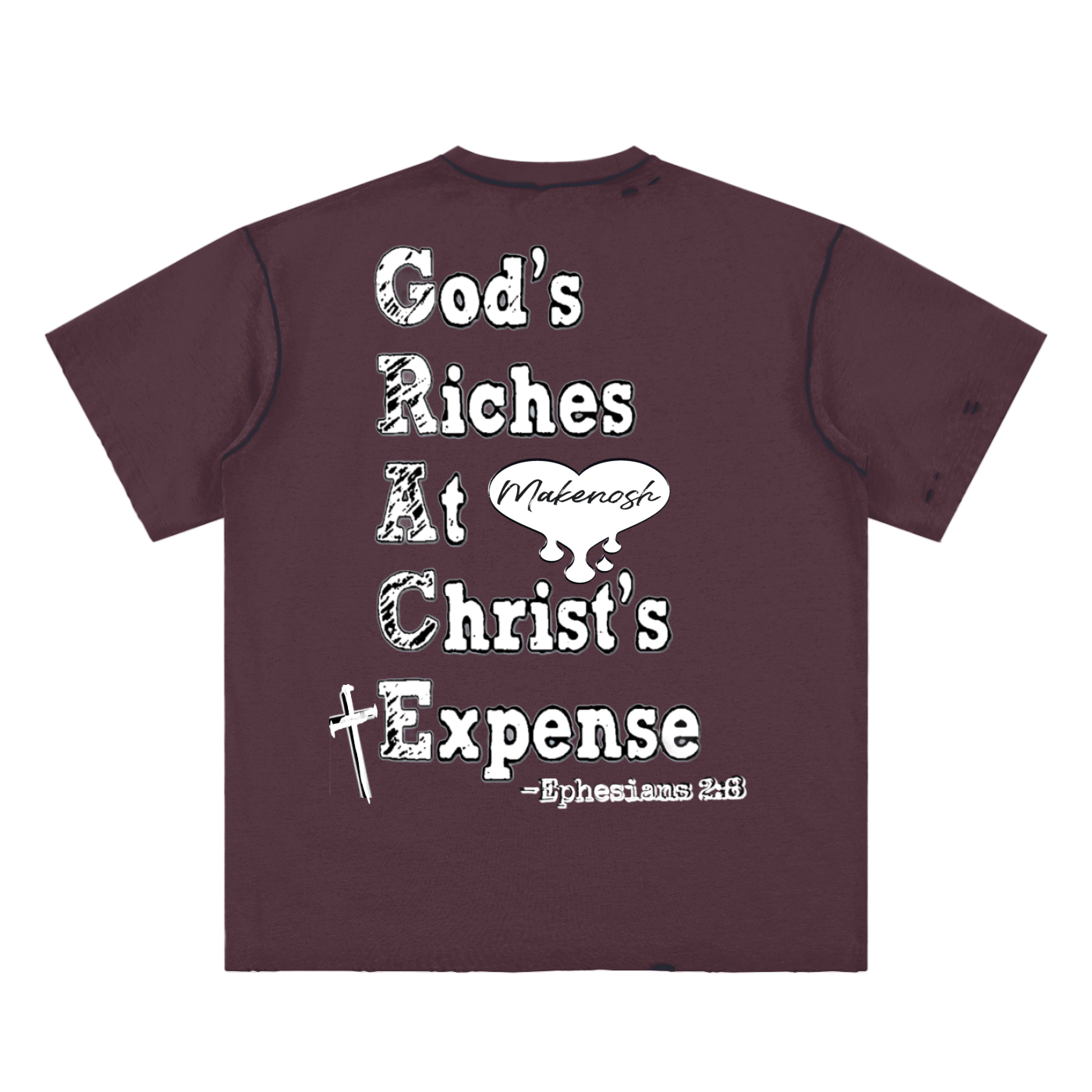 Grace Hand-frayed Reversible T-shirt