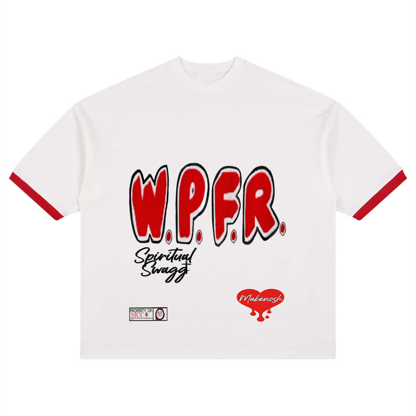 WPFR Unisex Color Block Drop Shoulder T-Shirt
