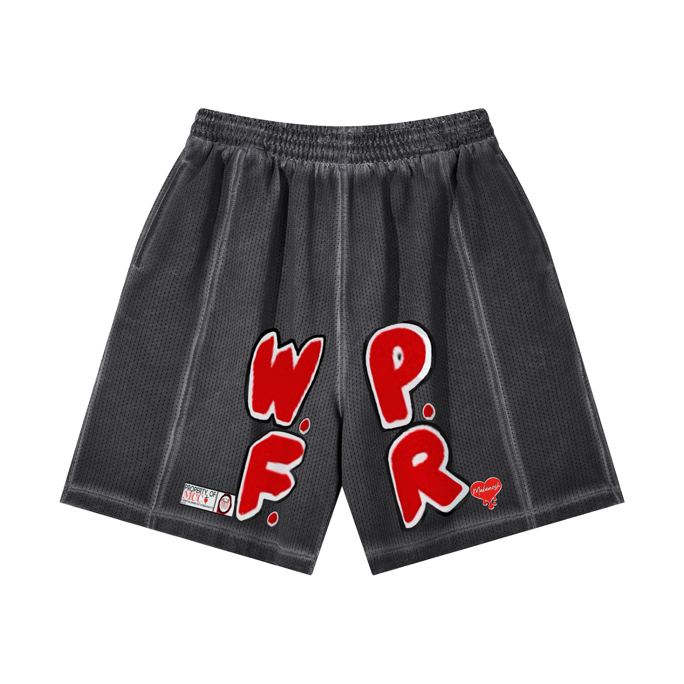 WPFR Unisex Vintage Wash Mesh Shorts
