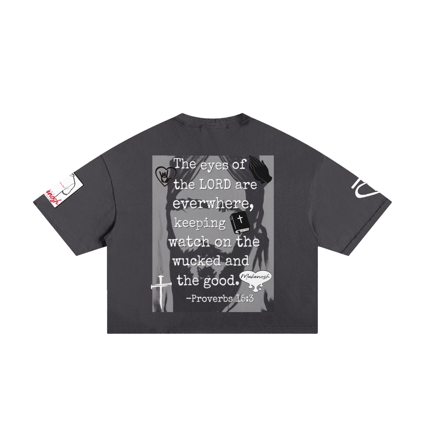 HE Sees Everything Classic Frayed Boxy Tee
