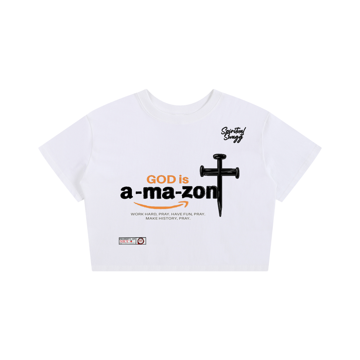 Amazon Womens Baby Women Tee Seamless T-Shirt - 200 GSM