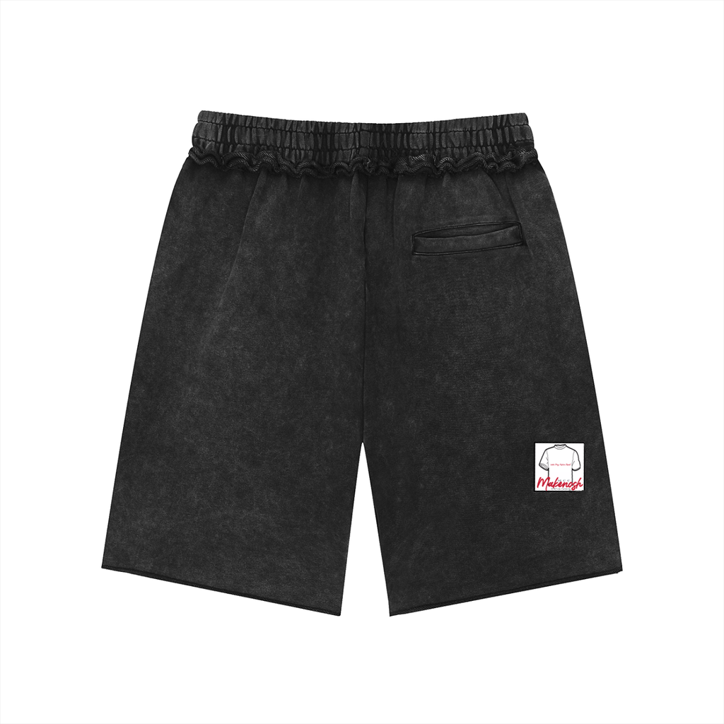MCC Unisex Mineral Wash Raw Edge Shorts