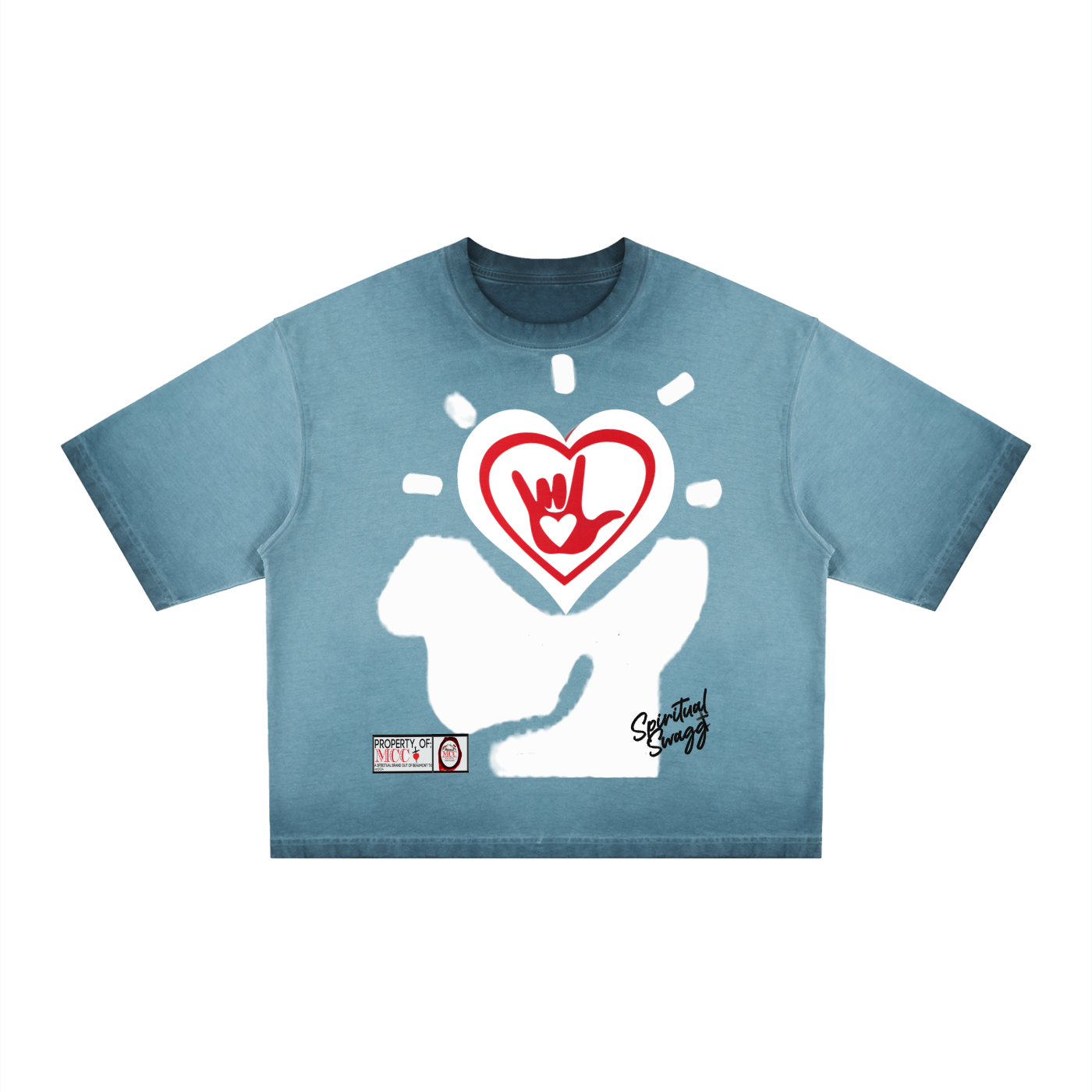 Kindness Unisex Reverse Dyed Boxy T-Shirt