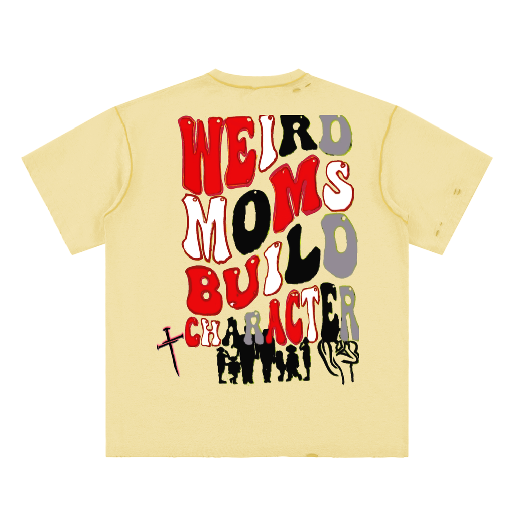 Boy Mama Hand-frayed Reversible T-shirt