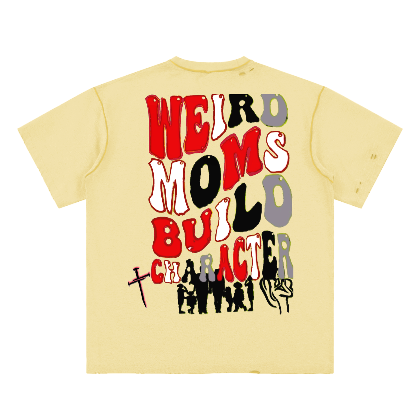 Boy Mama Hand-frayed Reversible T-shirt