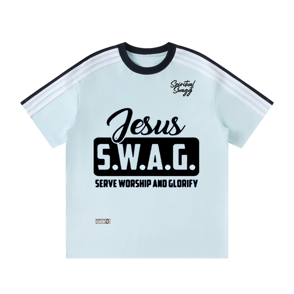 Jesus Swagg Unisex Colorblock Striped T-Shirt