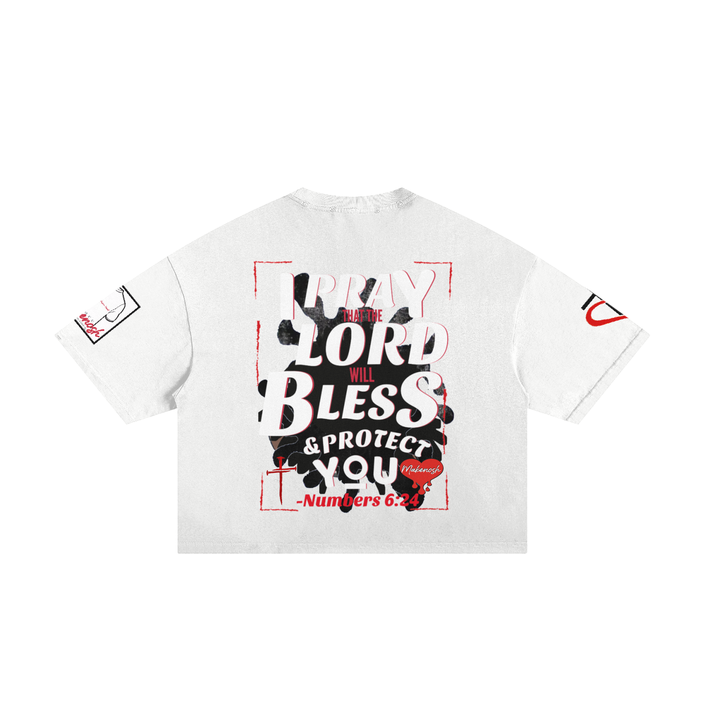 GOD Bless You Classic Frayed Boxy Tee