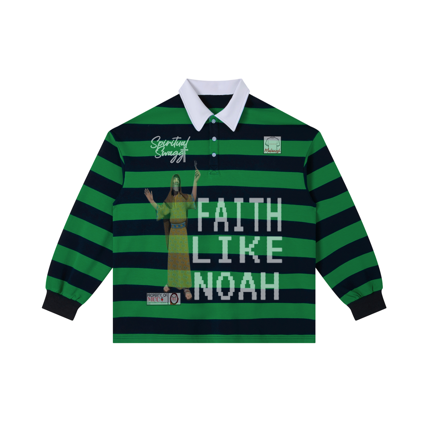 Noah Color Block Stripe Polo Shirt