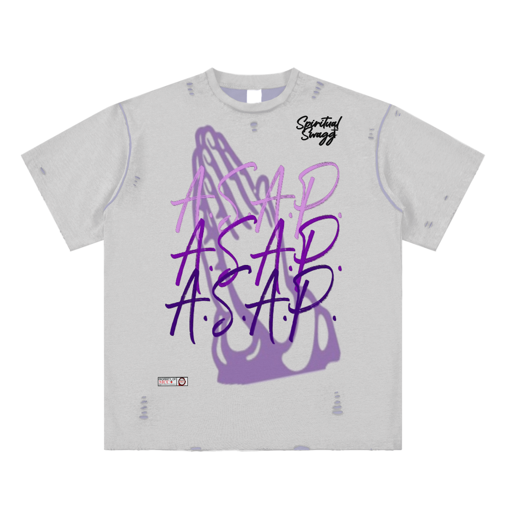ASAP Hand-frayed Reversible T-shirt