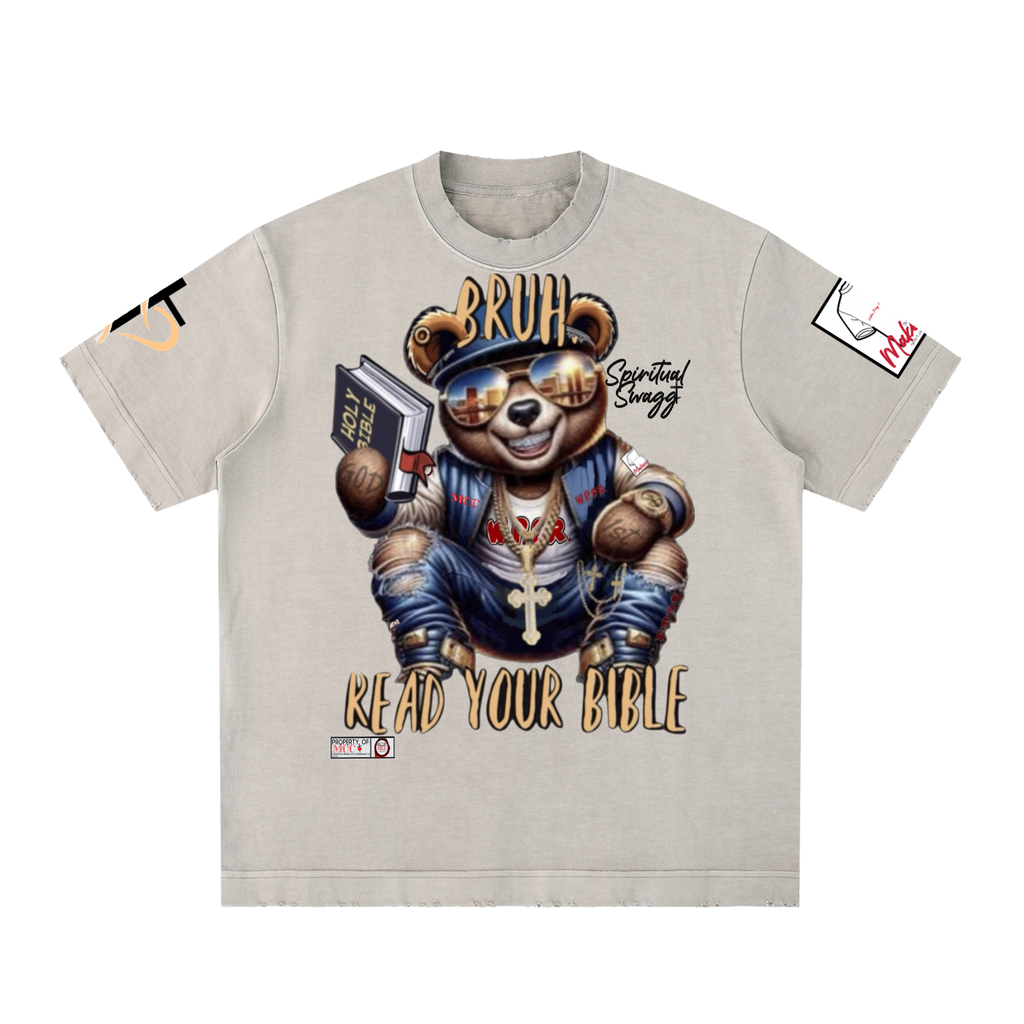 Bruh II Heavyweight Vintage Washed Frayed T-Shirt