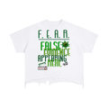 FEAR Vintage Wash Boxy Distressed Hem T-Shirt