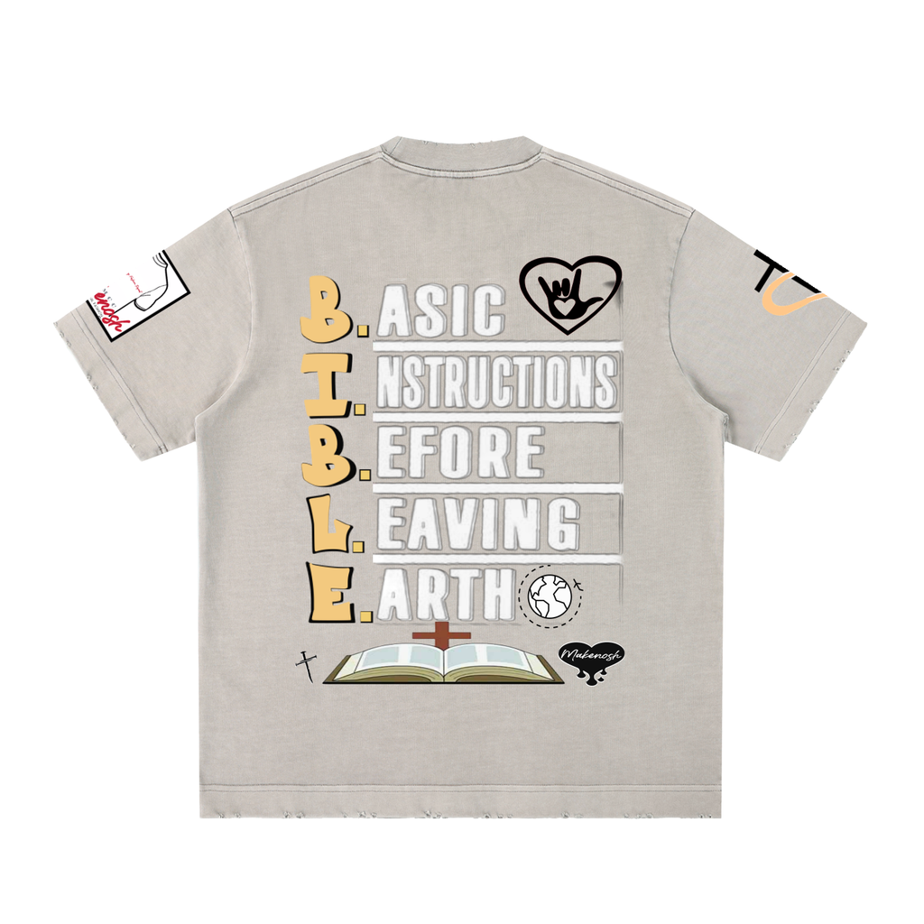Bruh II Heavyweight Vintage Washed Frayed T-Shirt