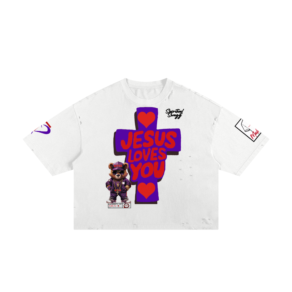 2 Timothy Classic Frayed Boxy Tee