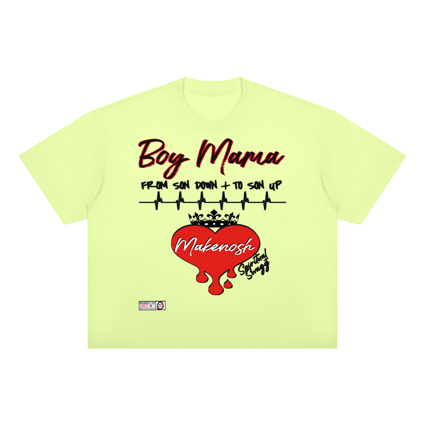 Boy Mama Unisex Boxy Drop Shoulder T-Shirt