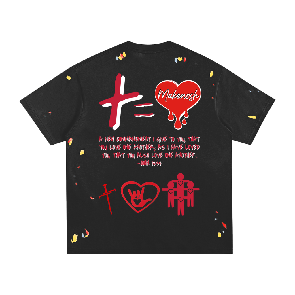 Spread Love Paint Splatter T-Shirt
