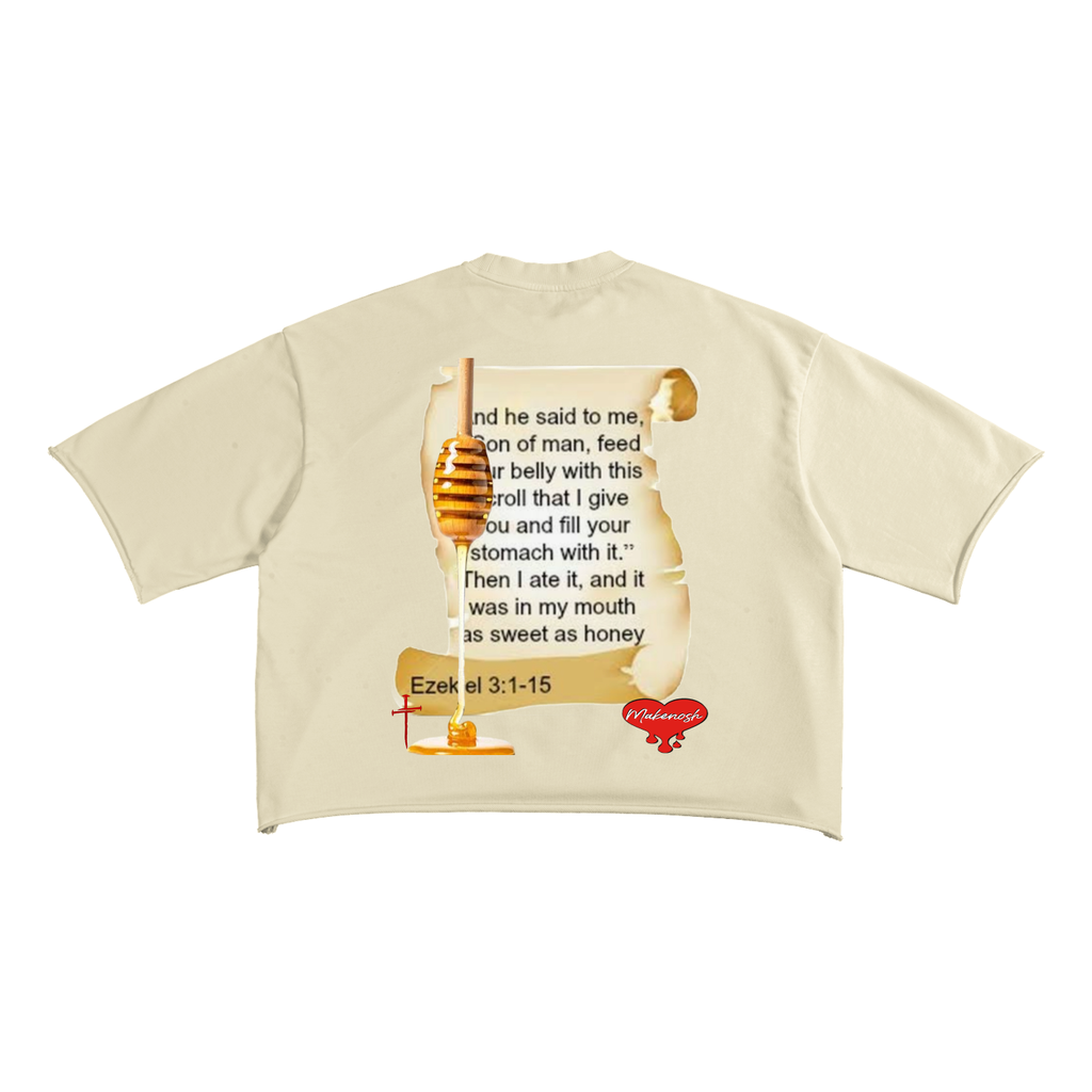 Honey Scroll Ii French Terry Raw Edge T-Shirt